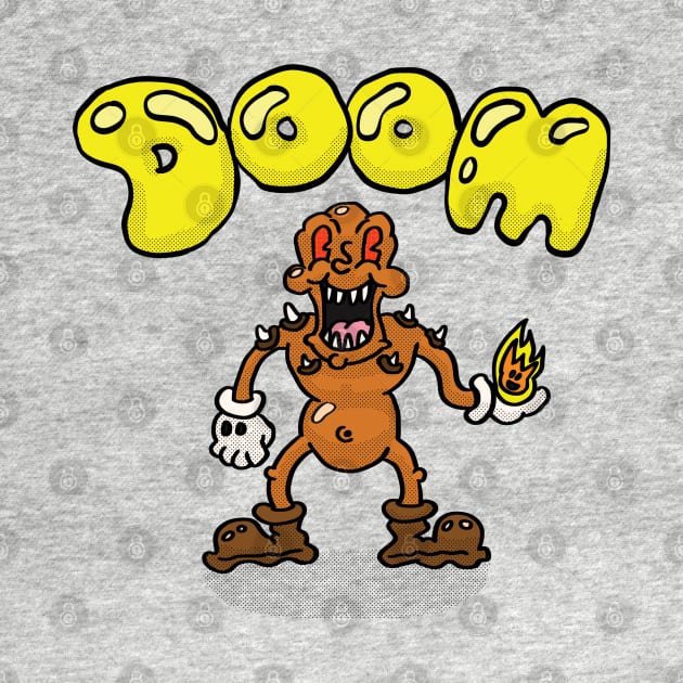 Doom Cartoon: The Imp by RockNRowe